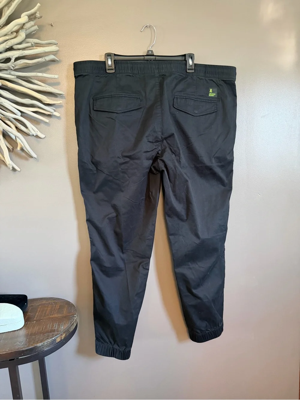 Psycho Bunny Black Jogger Style Pant